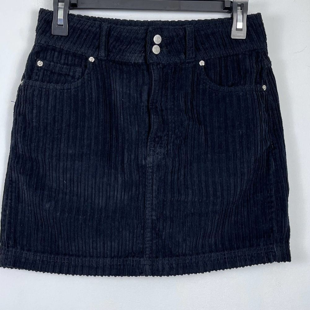 BDG Women's Black Corduroy Mini Skirt Small